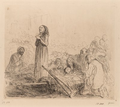 Kutsal Ayin öncesi Mucize. by Jean Louis Forain