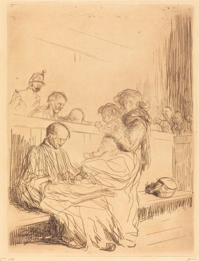 mahkum ve çocuk by Jean Louis Forain