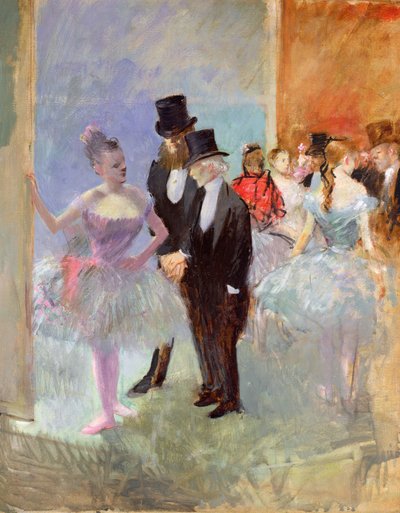 Operanın Kanatları (Fuayede) c.1887 by Jean Louis Forain