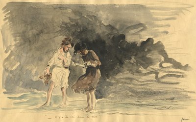 Denizde mısır var! by Jean Louis Forain