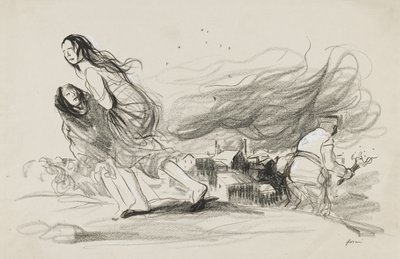 Her Şeyi Yakıyorlar - Geri Çekilmek üzere olmalılar, c. 1919. by Jean Louis Forain