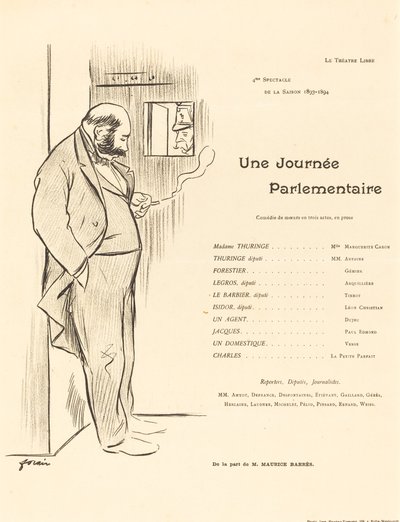 Meclis günü by Jean Louis Forain