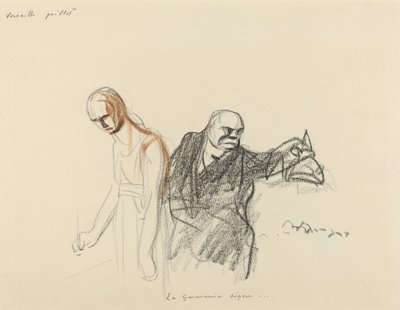 Versay Temmuz. Germania imzalar..., muhtemelen 1919. by Jean Louis Forain