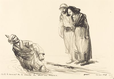 Bu, "Wacht am Rhein" şarkısını söylediğin an. by Jean Louis Forain
