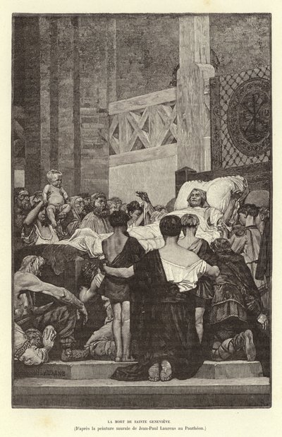 La Mort de Sainte Genevieve. Aziz Genevieve