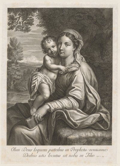 Madonna ve Çocuk. by Jean Louis Roullet