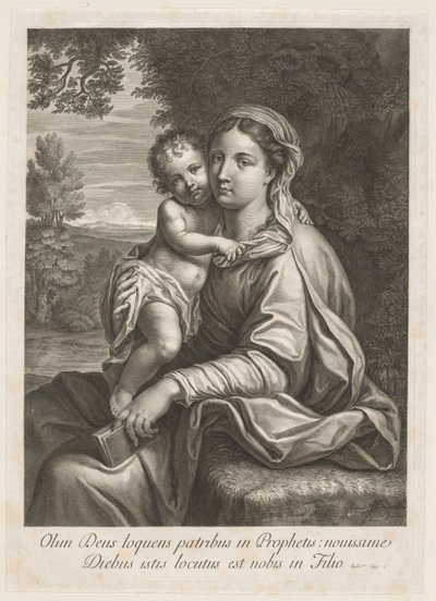 madonna ve çocuk by Jean Louis Roullet