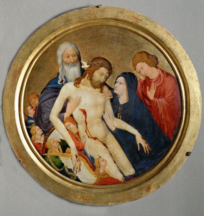 Büyük pieta, 1400 civarı (ahşap üzerine resim) by Jean Malouel or Maelwael