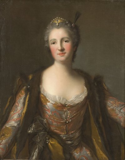 Elisabeth Catherine de Besenval, markiz de Broglie, en sultane - Marquise de Broglie (1718-1777), nee Freiin von Besenval von Brunstatt, as Sultan, Nattier, Jean-Marc (1685-1766). Tuval üzerine yağlıboya. 1742 Ebat : 81x63 cm. Ulusal Müze Stockholm by Jean Marc Nattier