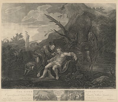 İyi Samiriyeli by Jean Marie Delatre and Simon Francois Ravenet I after William Hogarth