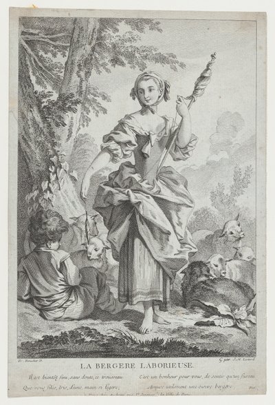 Çalışan Çoban, 18. yüzyıl. by Jean Michel Liotard