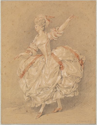 Bir dansçı by Jean Michel Moreau