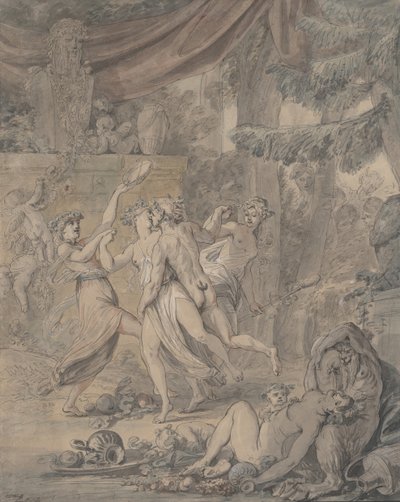 Bachnale, 1767. by Jean Michel Moreau