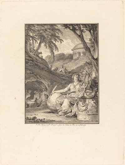 Frontispiece: Müzik Sözlüğü by Jean Michel Moreau