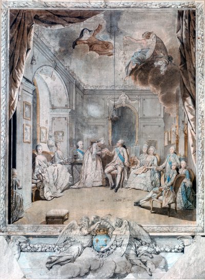 Madam Louise Oğluna Hoşça Kal diyor, 1772 by Jean Michel the Younger Moreau