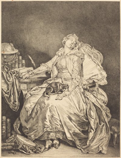 Uyku Felsefesi by Jean Michel Moreau after Jean Baptiste Greuze