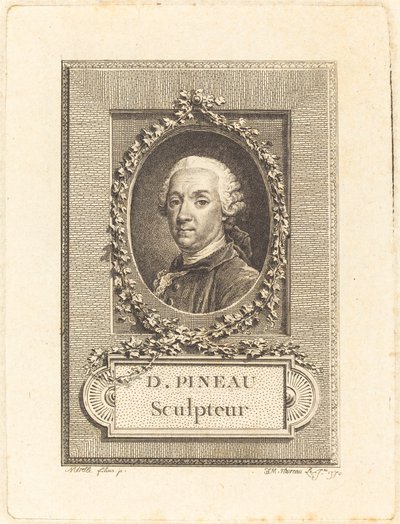 D. Pineau, Heykeltıraş by Jean Michel Moreau after Pierre Paul Merelle