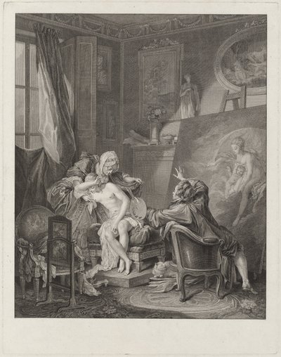 dürüst model by Jean Michel Moreau and Jean Baptiste Blaise Simonet after Pierre Antoine Baudouin
