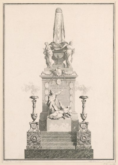 katafalk by Jean Michel Moreau le Jeune