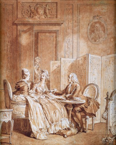 Hamilelik Bildirgesi (ayrıca bkz. 157481) by Jean Michel the Younger Moreau