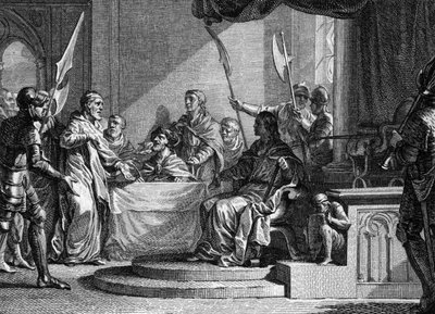 Interregne de Charles Martel, 737: Sarayın belediye başkanı Charles Martel, IV. Thierry