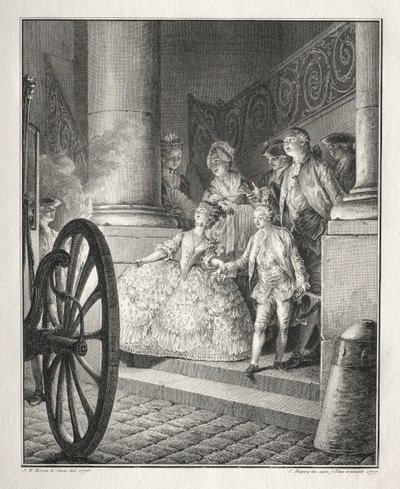 Restive of Breton: The Little Godparents by Jean Michel the Younger Moreau