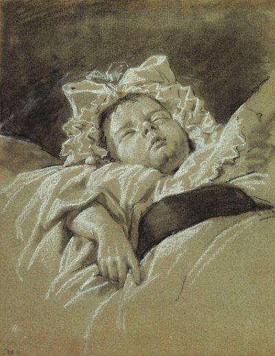 Uyuyan Çocuğun Başı, by Jean Michel the Younger Moreau
