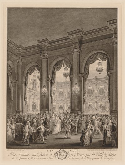 maskeli balo by Jean Michel the Younger Moreau