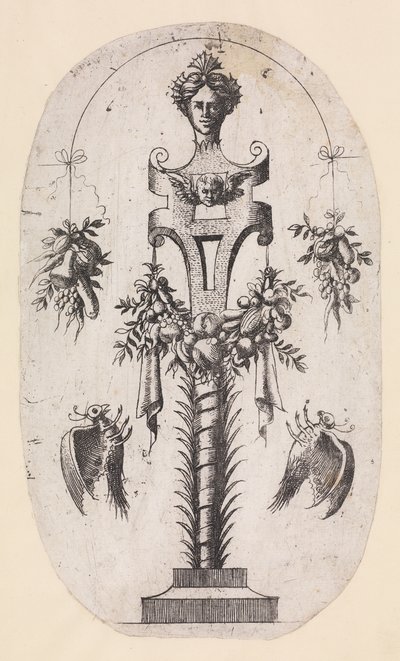 Kadın, Kayış ve Kupalar Başkanı, 1535-55 ile Bir Dönem için Tasarım. by Jean Mignon