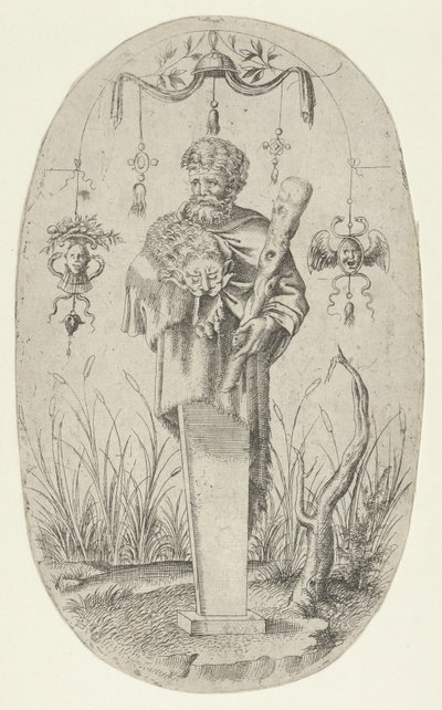 Kulübüyle Herkül, 1535-55. by Jean Mignon