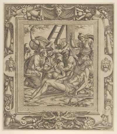 İsa Üzerine Ağıt, 1535-55. by Jean Mignon