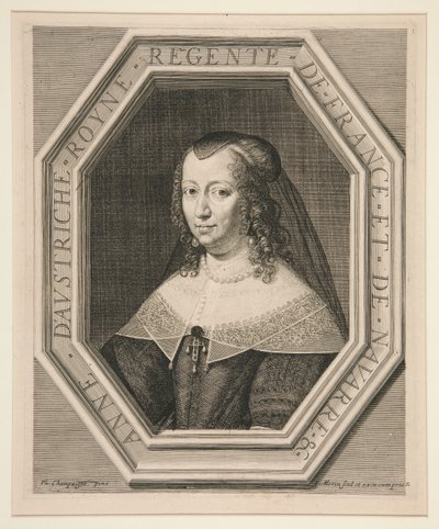 Avusturyalı Anne (1601-1666) by Jean Morin
