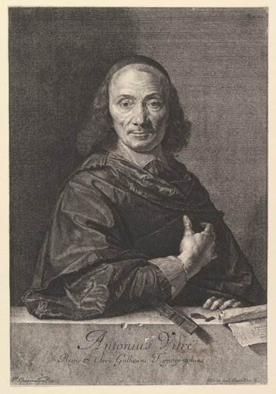 Antoine Vitre, kralın matbaacısı. by Jean Morin