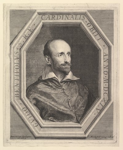 Kardinal Bentivoglio. by Jean Morin