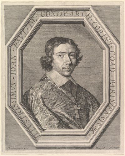 Jean-Francois-Paul de Gondy, Paris Başpiskoposunun yardımcı yardımcısı, müstakbel Retz Kardinali. by Jean Morin
