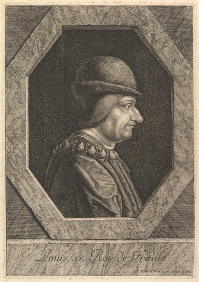 Louis XI, Fransa Kralı. by Jean Morin