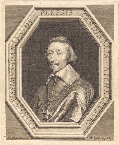 Kardinal Richelieu by Jean Morin after Philippe de Champaigne
