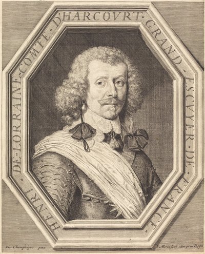 Lorraine Henry, Harcourt Kontu by Jean Morin after Philippe de Champaigne