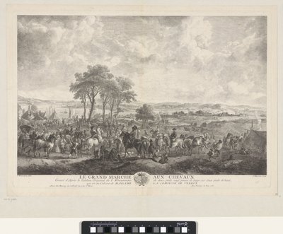 Grote paardenmarkt Büyük at pazarı (nesne üzerindeki başlık) by Jean Moyreau