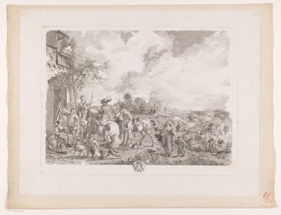 Bir Han için Seyahat Edenler Les Bohemyalılar Philips Wouwerman
