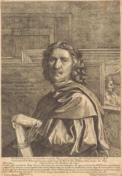 Nicholas Poussin by Jean Pesne after Nicolas Poussin