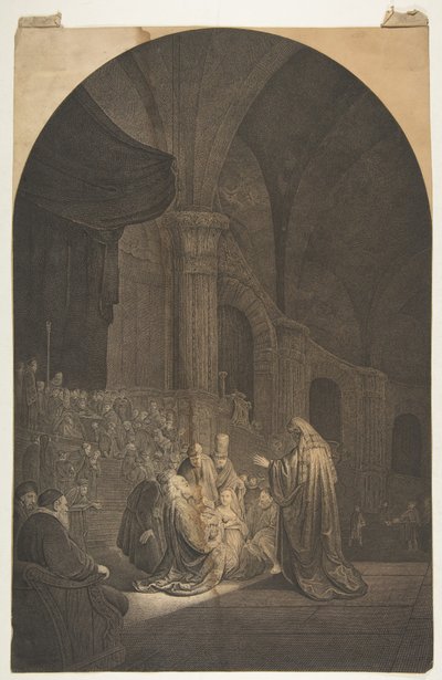 Tapınaktaki Simeon.n.d. by Jean Pierre de Frey