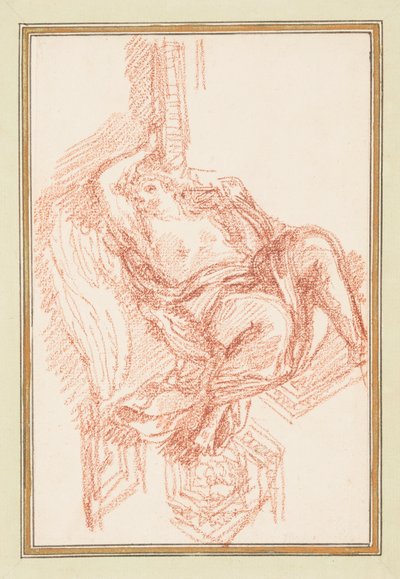 Kanatlı erkek figürlü tavan detayı by Jean Robert Ango