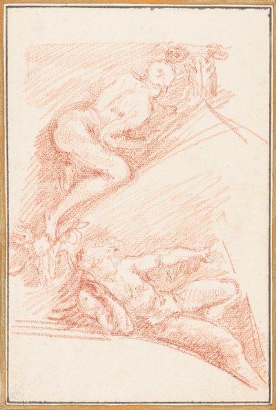 Sistine Şapeli tavanından figürler by Jean Robert Ango
