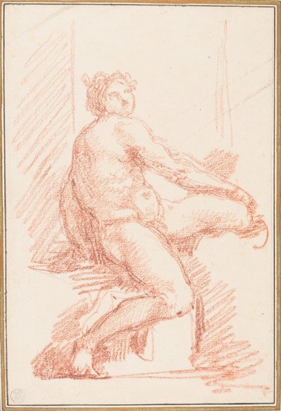 Sistine Şapeli tavanından Ignudo by Jean Robert Ango