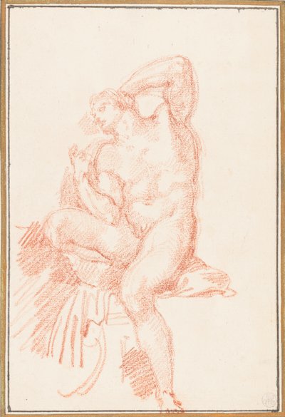 Sistine Şapeli tavanından Ignudo by Jean Robert Ango