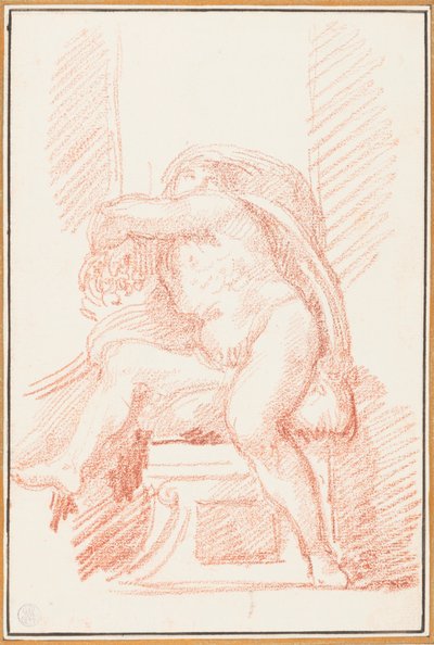 Sistine Şapeli tavanından Ignudo by Jean Robert Ango