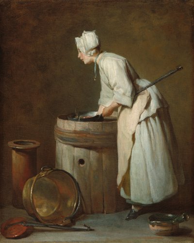 Bulaşıkhane Hizmetçisi by Jean Baptiste Simeon Chardin