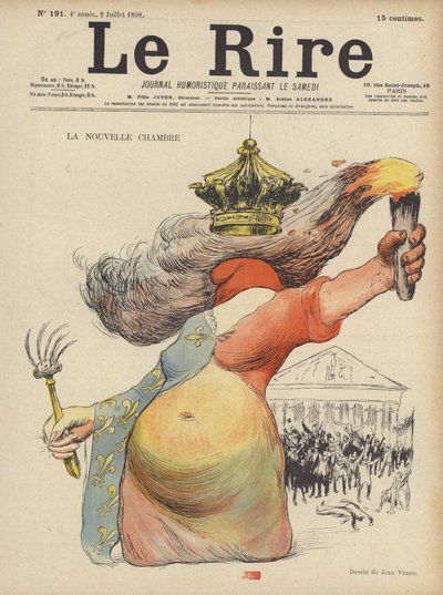 Le Rire için İllüstrasyon by Jean Veber