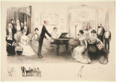 Burjuva akşamı by Jean Veber